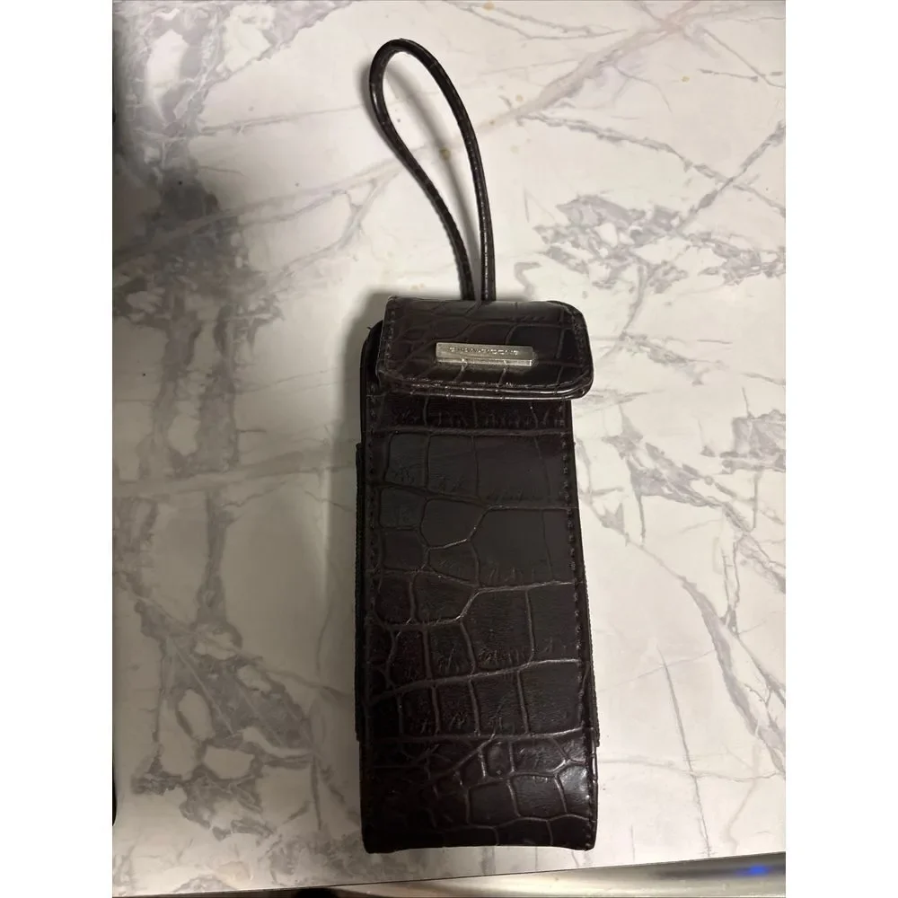 Vintage Pierre Cardin Crocodile Pattern Handled Phone Case‎